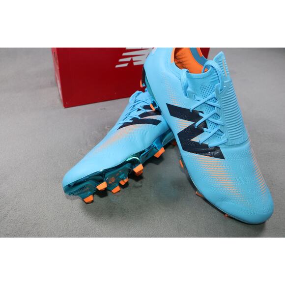 New Balance Furon Pro FG V7+ Soccer Cleats Mens 8 Blue Orange Football Boots